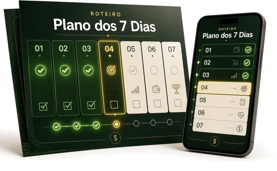 Plano dos 7 Dias impresso e no celular